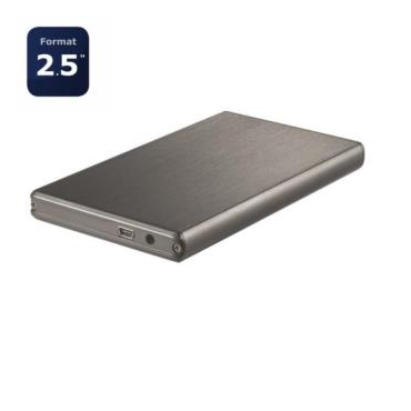 SMARTTECK 2.5" USB 2.0 aluminium noir EXT DD "-La Halle Informatique-[product_reference]