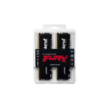 KINGSTON 16G (2x8G) D4 3600Mhz FURY Beast RGB o-La Halle Informatique-[product_reference]