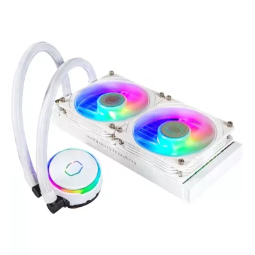 Cooler Master MasterLiquid PL240 Flux White Edition Boitier PC Kit de refroidissement du liquide 12 cm Blanc-La Halle Informatiq