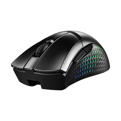 MSI CLUTCH GM51 LIGHTWEIGHT WIRELESS souris Jouer Droitier RF Wireless + Bluetooth + USB Type-C Optique 26000 DPI-La Halle Infor