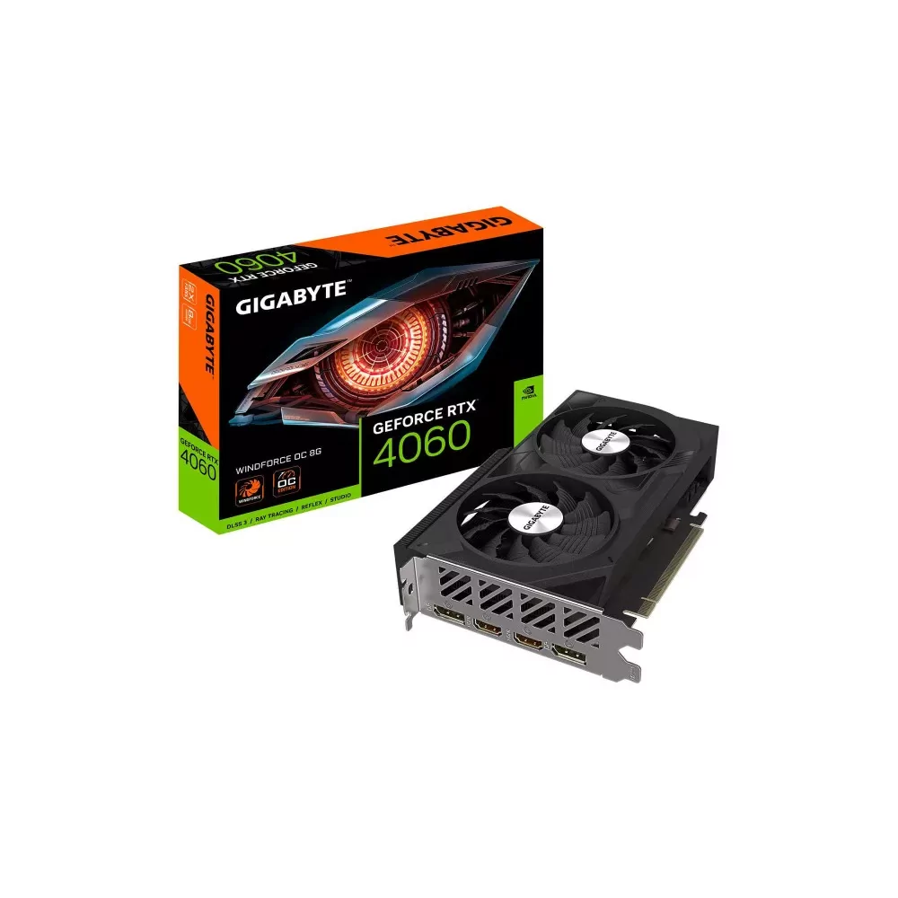 GIGABYTE GeForce RTX 4060 WINDFORCE OC 8G NVIDIA 8 Go GDDR6-La Halle Informatique-[product_reference]