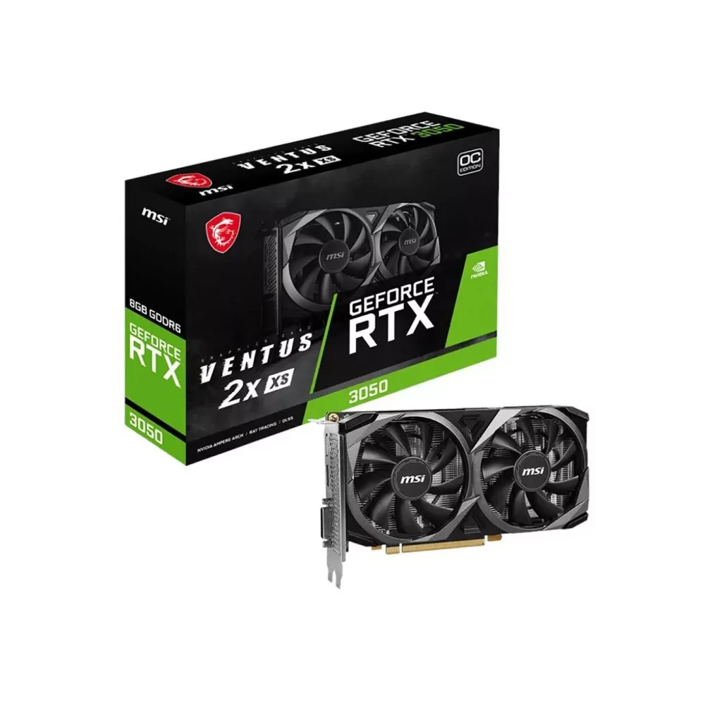 MSI VENTUS GEFORCE RTX 3050 2X XS 8G OC carte graphique NVIDIA 8 Go GDDR6-La Halle Informatique-[product_reference]