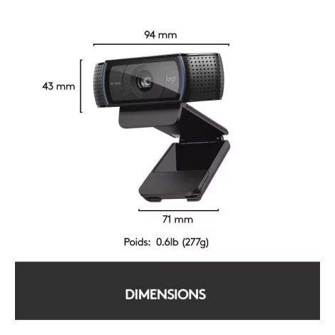 Logitech HD PRO Webcam C920 Refresh Noir *960-001055-La Halle Informatique-[product_reference]