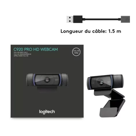 Logitech HD PRO Webcam C920 Refresh Noir *960-001055-La Halle Informatique-[product_reference]