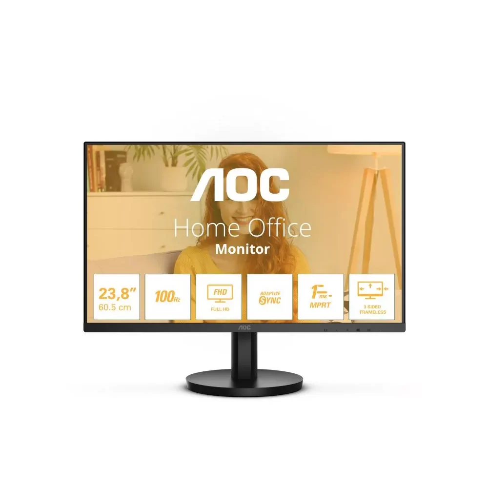 AOC 24B3HMA2 écran plat de PC 60,5 cm (23.8") 1920 x 1080 pixels Full HD LED Noir-La Halle Informatique-[product_reference]