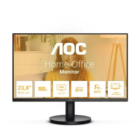 AOC 24B3HMA2 écran plat de PC 60,5 cm (23.8") 1920 x 1080 pixels Full HD LED Noir-La Halle Informatique-[product_reference]