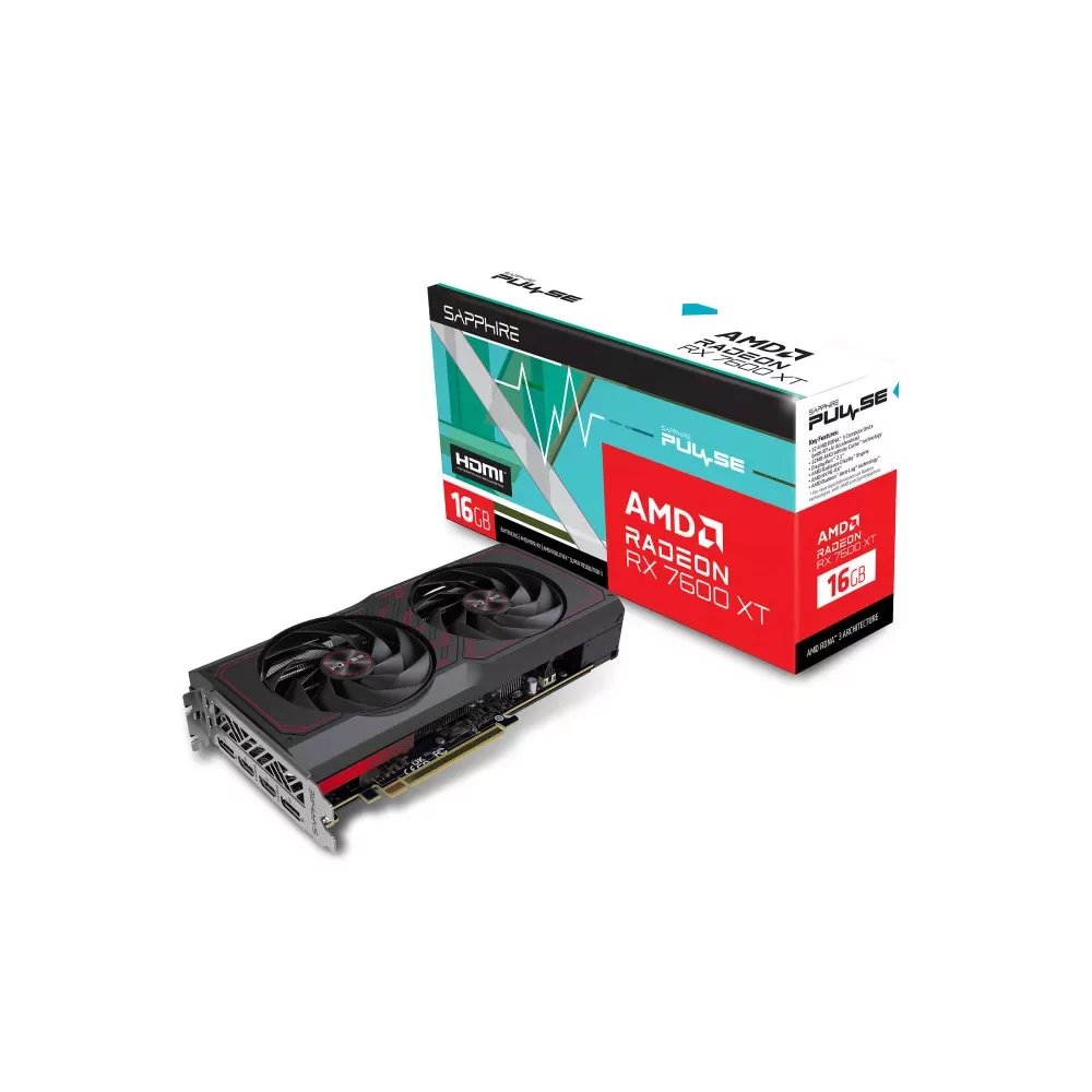 Sapphire PULSE Radeon RX 7600 XT AMD 16 Go GDDR6-La Halle Informatique-[product_reference]