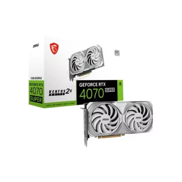 MSI GeForce RTX 4070 SUPER 12G VENTUS 2X WHITE OC NVIDIA 12 Go GDDR6X-La Halle Informatique-[product_reference]