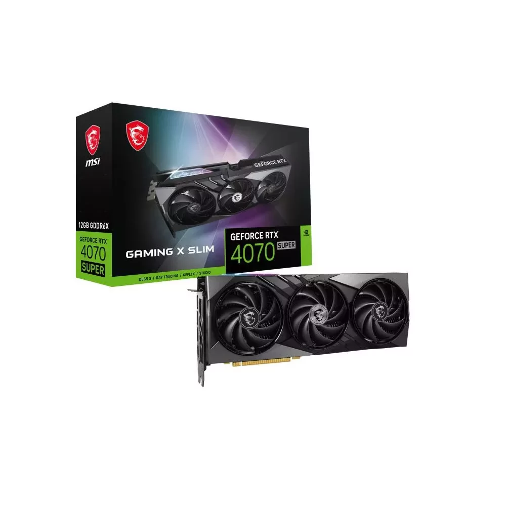 MSI GAMING GeForce RTX 4070 SUPER 12G X SLIM NVIDIA 12 Go GDDR6X-La Halle Informatique-[product_reference]