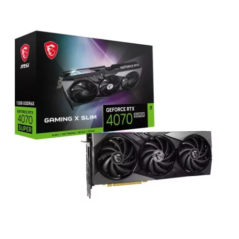 MSI GAMING GeForce RTX 4070 SUPER 12G X SLIM NVIDIA 12 Go GDDR6X-La Halle Informatique-[product_reference]