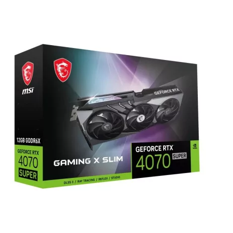 MSI GAMING GeForce RTX 4070 SUPER 12G X SLIM NVIDIA 12 Go GDDR6X-La Halle Informatique-[product_reference]