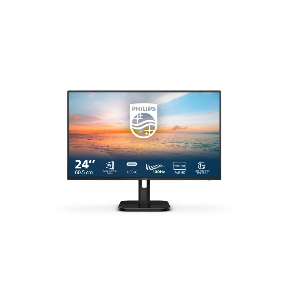 Philips 1000 series 24E1N1300A/00 écran plat de PC 60,5 cm (23.8") 1920 x 1080 pixels Full HD LCD Noir-La Halle Informatique-[pr