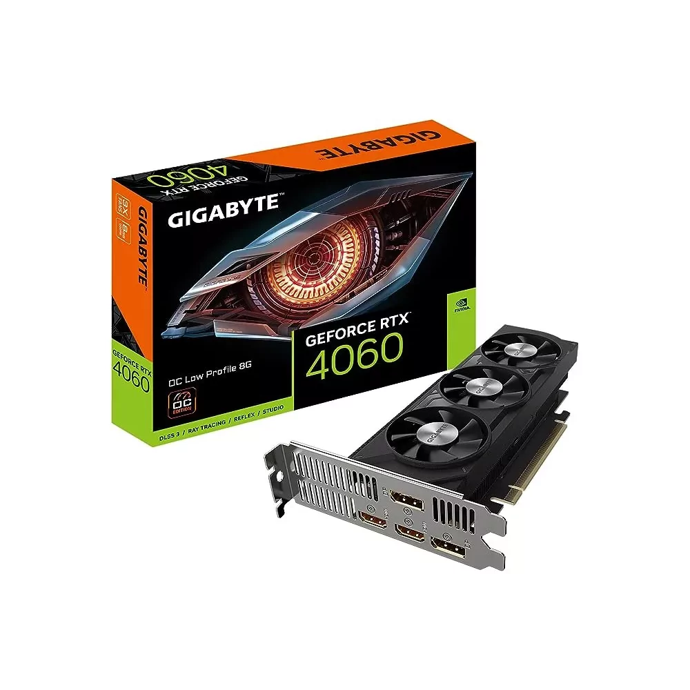 GIGABYTE GeForce RTX 4060 OC Low Profile 8G NVIDIA GeForce RTX­ 4060 8 Go GDDR6-La Halle Informatique-[product_reference]