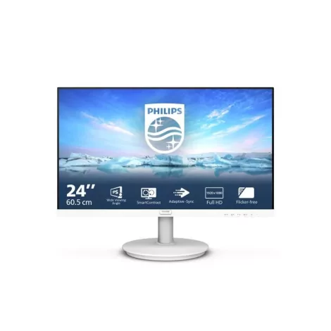 Philips V Line 241V8AW/00 LED display 60,5 cm (23.8") 1920 x 1080 pixels Full HD LCD Blanc-La Halle Informatique-[product_refere