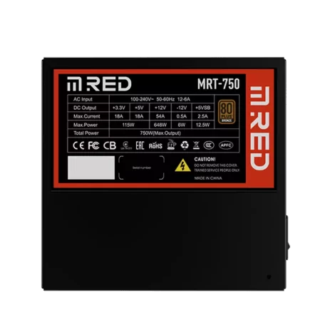 M.RED TX 750W - 80+ BRONZE- MRT-750 PRO-La Halle Informatique-[product_reference]