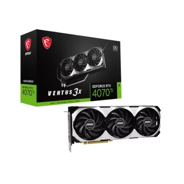 MSI VENTUS GEFORCE RTX 4070 Ti 3X E1 12G OC carte graphique NVIDIA 12 Go GDDR6X-La Halle Informatique-[product_reference]