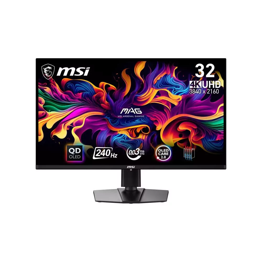 MSI MAG 321UPX QD-OLED écran plat de PC 80 cm (31.5") 3840 x 2160 pixels 4K Ultra HD QDOLED Noir-La Halle Informatique-[product_