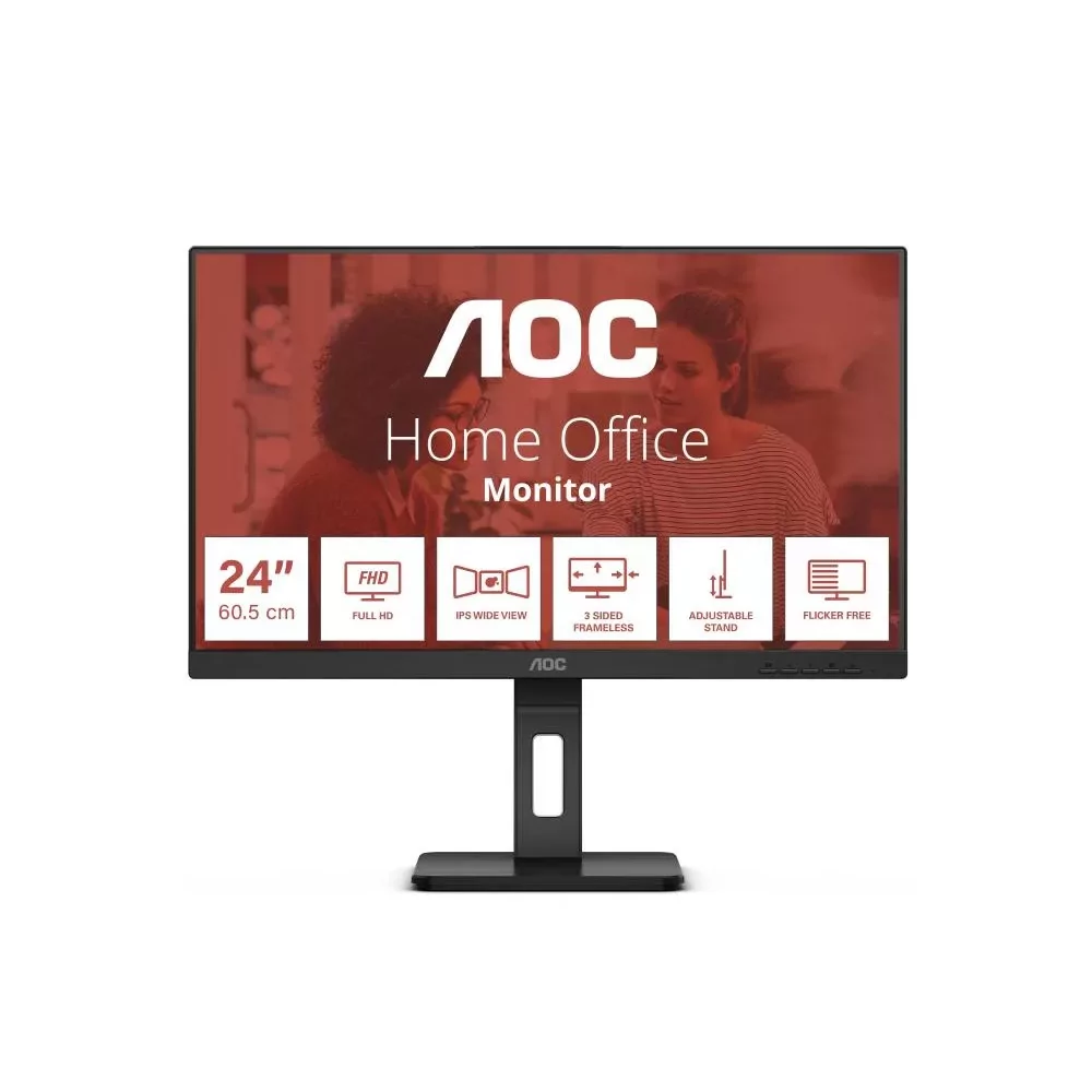 AOC E3 24E3QAF LED display 60,5 cm (23.8") 1920 x 1080 pixels Full HD LCD Noir-La Halle Informatique-[product_reference]