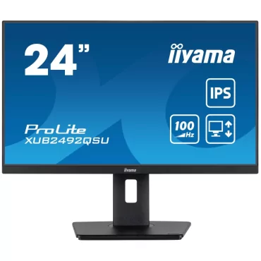 iiyama ProLite XUB2492QSU-B1 écran plat de PC 60,5 cm (23.8") 2560 x 1440 pixels Wide Quad HD LED Noir-La Halle Informatique-[pr