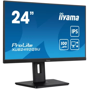 iiyama ProLite XUB2492QSU-B1 écran plat de PC 60,5 cm (23.8") 2560 x 1440 pixels Wide Quad HD LED Noir-La Halle Informatique-[pr