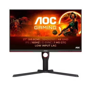 AOC G3 U27G3X/BK écran plat de PC 68,6 cm (27") 3840 x 2160 pixels 4K Ultra HD LED Noir, Rouge-La Halle Informatique-[product_re