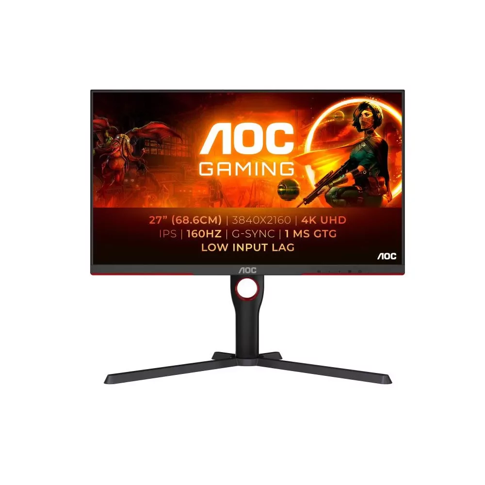 AOC G3 U27G3X/BK écran plat de PC 68,6 cm (27") 3840 x 2160 pixels 4K Ultra HD LED Noir, Rouge-La Halle Informatique-[product_re