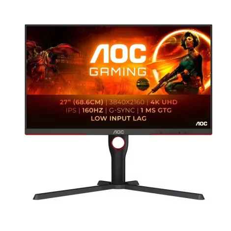 AOC G3 U27G3X/BK écran plat de PC 68,6 cm (27") 3840 x 2160 pixels 4K Ultra HD LED Noir, Rouge-La Halle Informatique-[product_re