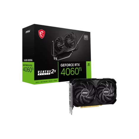 MSI VENTUS GEFORCE RTX 4060 TI 2X BLACK 16G OC carte graphique NVIDIA 16 Go GDDR6-La Halle Informatique-[product_reference]