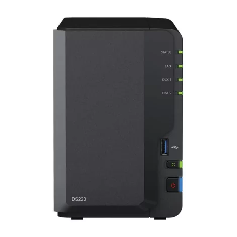 Synology DiskStation DS223 serveur de stockage NAS Bureau Realtek RTD1619B 2 Go DDR4-La Halle Informatique-[product_reference]