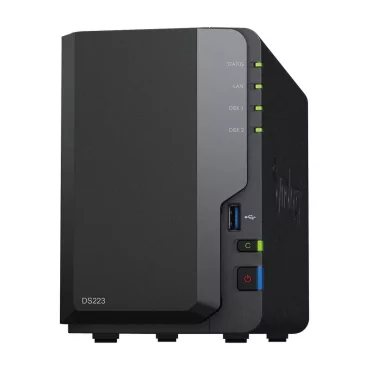 Synology DiskStation DS223 serveur de stockage NAS Bureau Realtek RTD1619B 2 Go DDR4-La Halle Informatique-[product_reference]