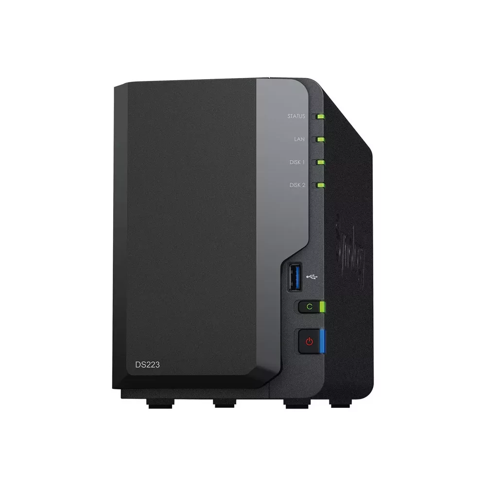 Synology DiskStation DS223 serveur de stockage NAS Bureau Realtek RTD1619B 2 Go DDR4-La Halle Informatique-[product_reference]