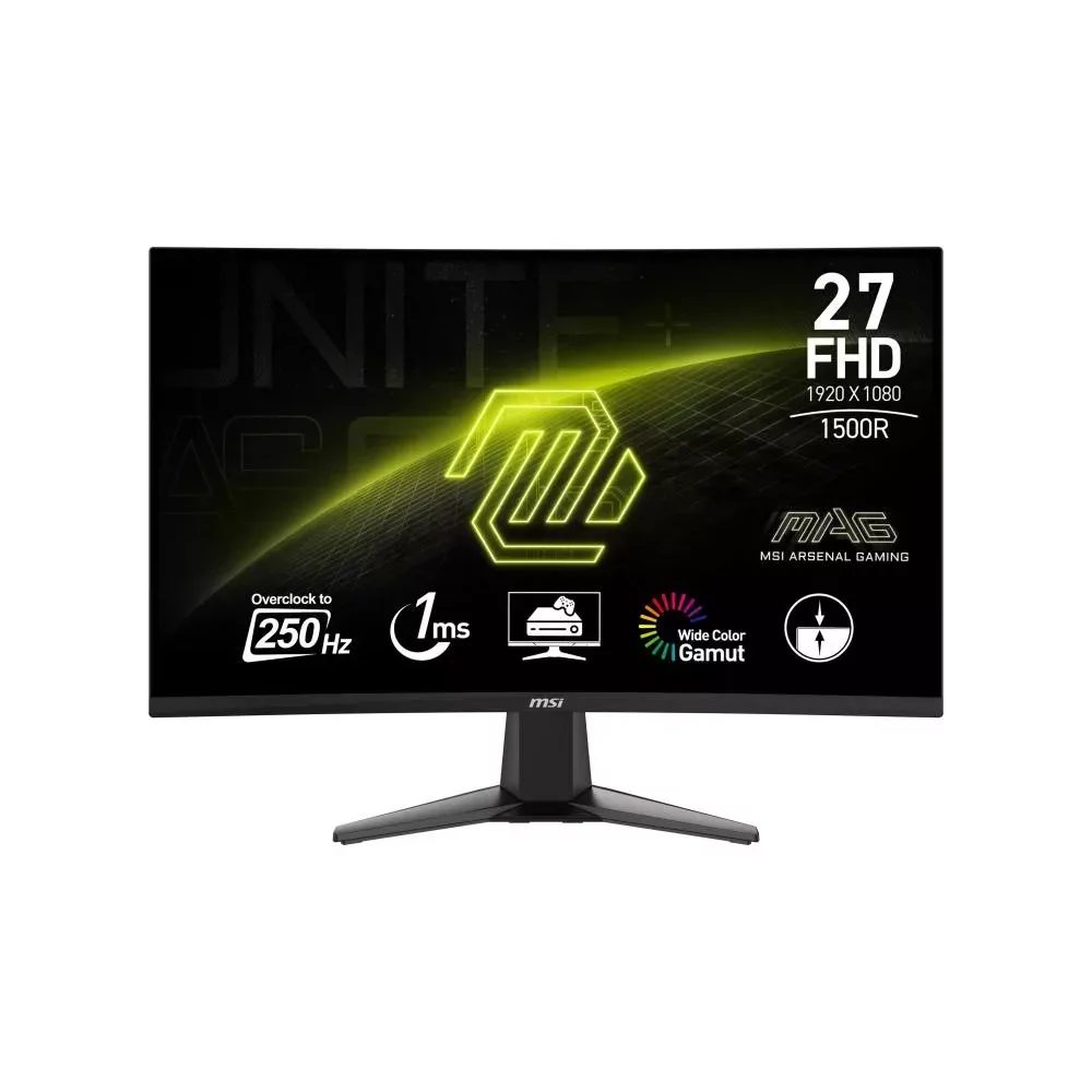 MSI MAG 27C6X écran plat de PC 68,6 cm (27") 1920 x 1080 pixels Full HD LCD Noir-La Halle Informatique-[product_reference]