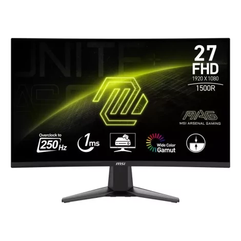 MSI MAG 27C6X écran plat de PC 68,6 cm (27") 1920 x 1080 pixels Full HD LCD Noir-La Halle Informatique-[product_reference]