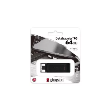 KINGSTON 64GB USB-C 3.2 Gen 1 DataTraveler 70 *DT70/64GB-La Halle Informatique-[product_reference]