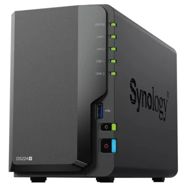 Synology DiskStation DS224+ serveur de stockage NAS Bureau Intel® Celeron® J4125 2 Go DDR4 Noir-La Halle Informatique-[product_r