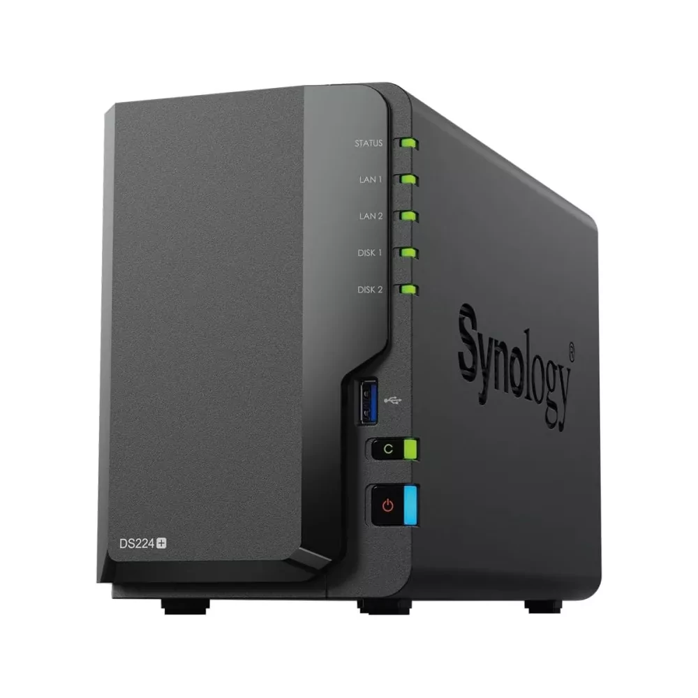 Synology DiskStation DS224+ serveur de stockage NAS Bureau Intel® Celeron® J4125 2 Go DDR4 Noir-La Halle Informatique-[product_r