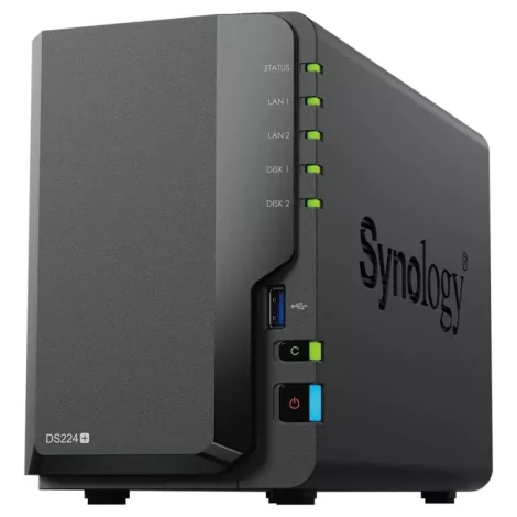 Synology DiskStation DS224+ serveur de stockage NAS Bureau Intel® Celeron® J4125 2 Go DDR4 Noir-La Halle Informatique-[product_r