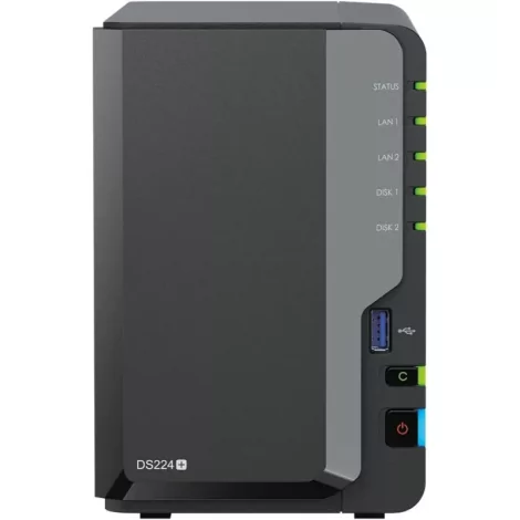 Synology DiskStation DS224+ serveur de stockage NAS Bureau Intel® Celeron® J4125 2 Go DDR4 Noir-La Halle Informatique-[product_r