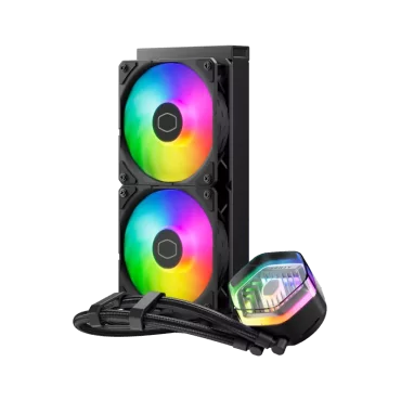 Cooler Master MasterLiquid 240 ATMOS Processeur Kit de refroidissement du liquide 12 cm Noir-La Halle Informatique-[product_refe