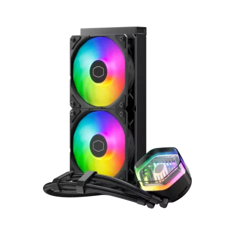 Cooler Master MasterLiquid 240 ATMOS Processeur Kit de refroidissement du liquide 12 cm Noir-La Halle Informatique-[product_refe