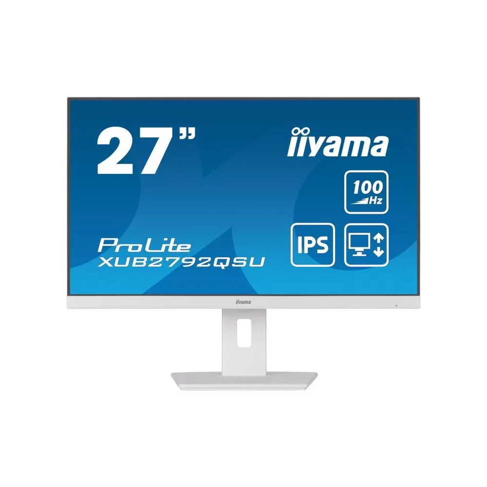 iiyama ProLite XUB2792QSU-W6 écran plat de PC 68,6 cm (27") 2560 x 1440 pixels Wide Quad HD LED Blanc-La Halle Informatique-[pro