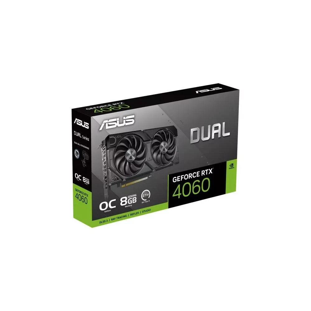 ASUS Dual 90YV0JC4-M0NB00 carte graphique NVIDIA GeForce RTX 4060 8 Go GDDR6-La Halle Informatique-[product_reference]