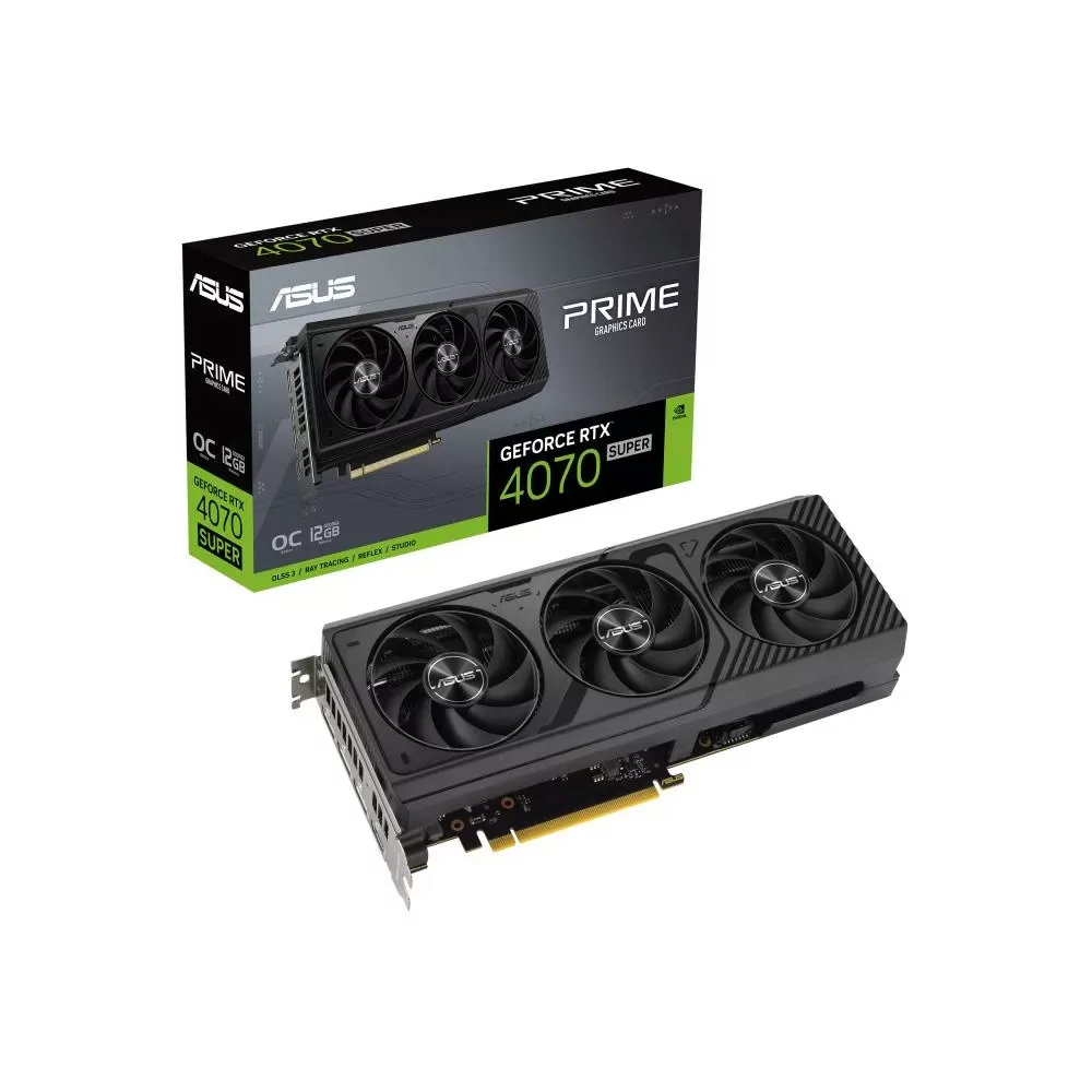 ASUS Prime -RTX4070S-O12G NVIDIA GeForce RTX 4070 SUPER 12 Go GDDR6X-La Halle Informatique-[product_reference]