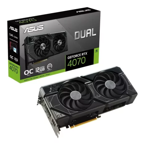 ASUS Dual -RTX4070-O12G NVIDIA GeForce RTX 4070 12 Go GDDR6X-La Halle Informatique-[product_reference]