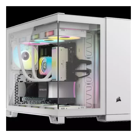 CORSAIR 2500X Micro ATX Dual Chamber PC Case - White-La Halle Informatique-[product_reference]