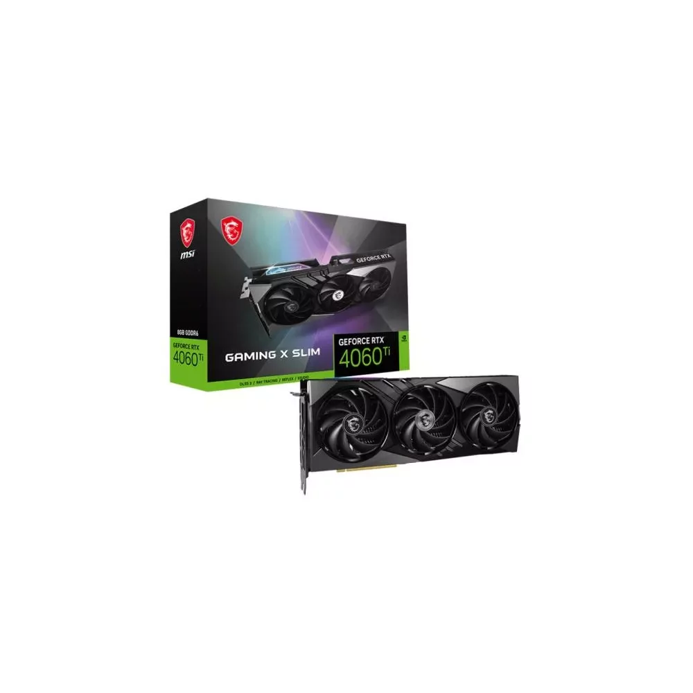 MSI GAMING GeForce RTX 4060 Ti X SLIM 8G NVIDIA 8 Go GDDR6-La Halle Informatique-[product_reference]