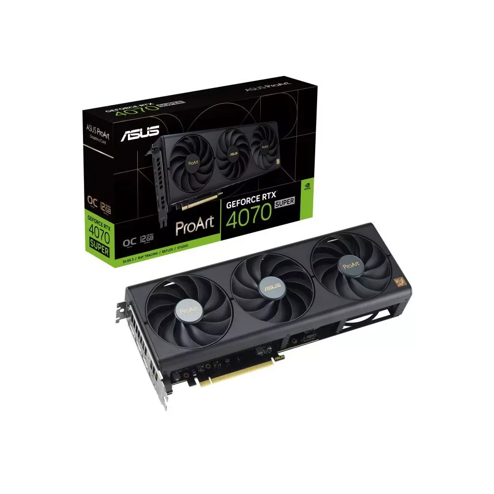 ASUS ProArt -RTX4070S-O12G NVIDIA GeForce RTX 4070 SUPER 12 Go GDDR6X-La Halle Informatique-[product_reference]