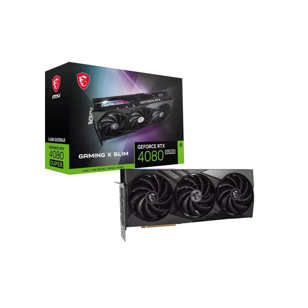 MSI GAMING GeForce RTX 4080 SUPER 16G X SLIM NVIDIA 16 Go GDDR6X-La Halle Informatique-[product_reference]