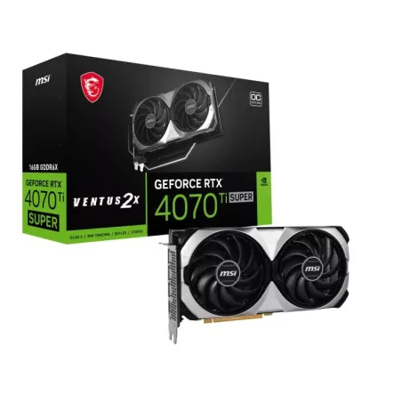 MSI VENTUS GeForce RTX 4070 Ti SUPER 16G 2X OC NVIDIA 16 Go GDDR6X-La Halle Informatique-[product_reference]