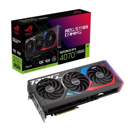 ASUS ROG -STRIX-RTX4070TIS-O16G-GAMING NVIDIA GeForce RTX 4070 Ti SUPER 16 Go GDDR6X-La Halle Informatique-[product_reference]